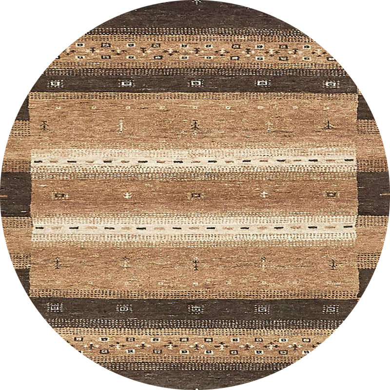 Abstract Indoor Rug, Round 7'