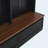 55.9" Farmhouse Hall Tree with Storage Bench, 2 Drawers & Coat Rack, Black-1465578766