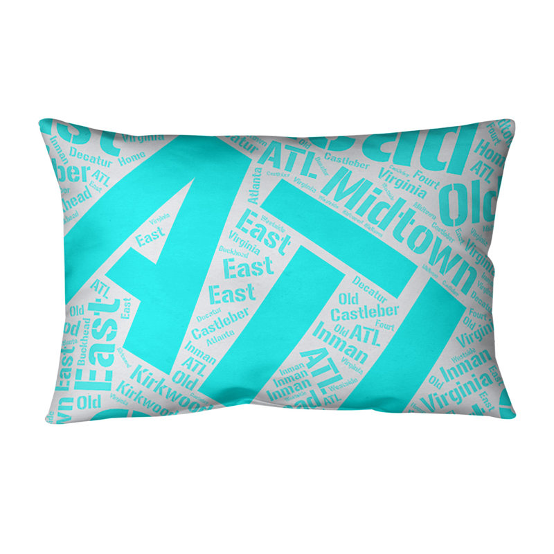 Coussin lombaire intérieur/extérieur atlanta, Cyan, Oui