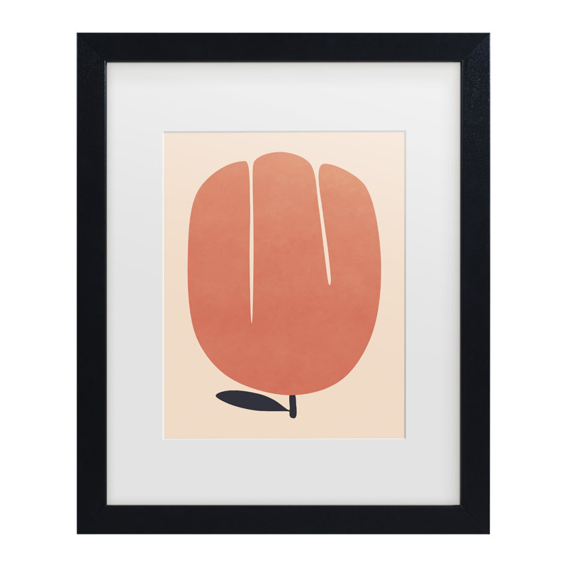 Art encadré Amini54, H 13 po x l 16 po, Cadre noir