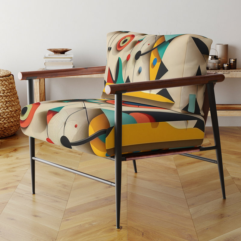 Fauteuil rembourré contemporain Playful, Noir, noir, noir, noir