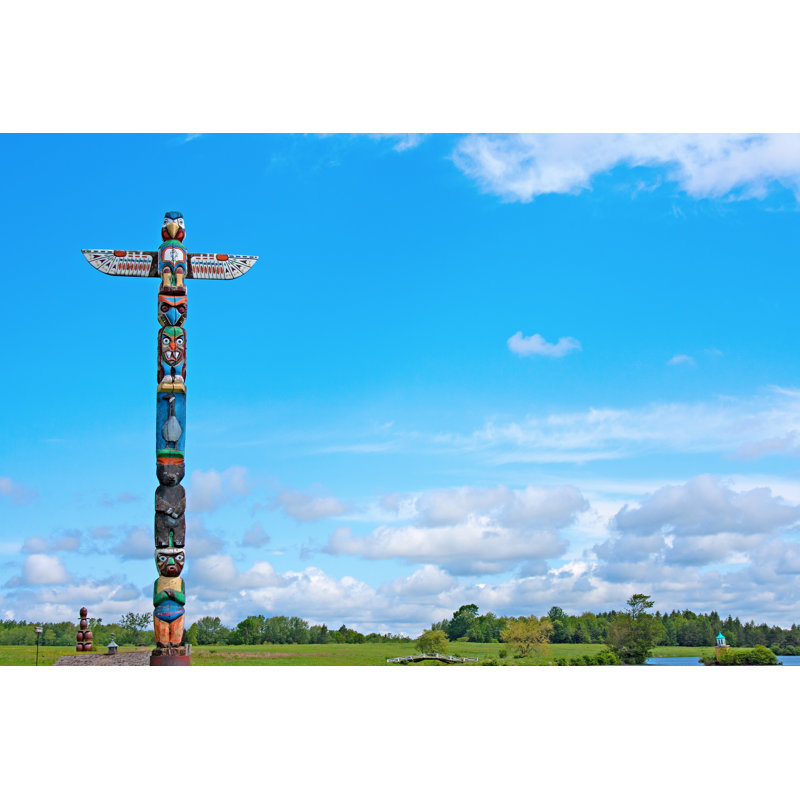 Totem Pole by Nanjan - Wrapped Canvas Print, 20cm H x 30cm W