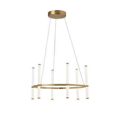 Lustre cylindrique à DEL à 6 lumières Farhanaaz