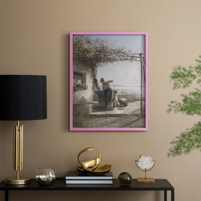 Vintage Landscape CXXII Framed Print - Solid Wood