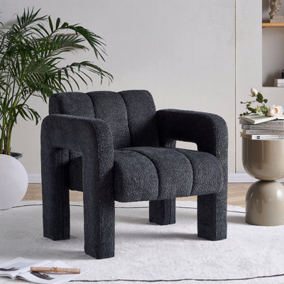 Fauteuil d'appoint rembourré Boucle