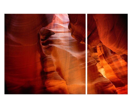 2-tlg. Leinwandbilder-Set Antelope Canyon