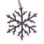 Vickerman 6" Frosted Beige Twig Snowflake Ornament. Includes 8 pieces per bag.