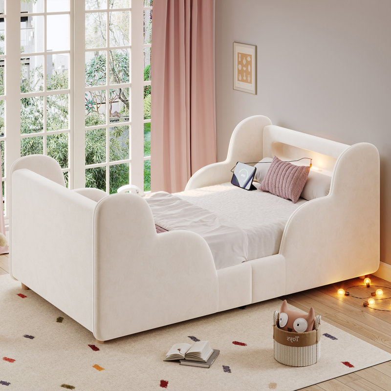 Bed, Beige