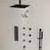 DualJetSpa 15-Spray Patterns 16" & 6" Dual Shower Heads, Shower Faucet  System with Thermostatic Rough-in Valve and Body Jets