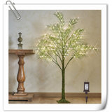 Lighted Palm Tree 4FT 240 LED Fairy Lights, Artificial Greenery Tree With Lights For Home Room Summer Decoration Indoor