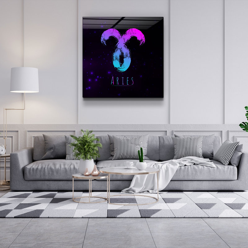 Elegant Decorative Tempered Glass Painting, 40 x 40 Inches | 100% Tempered Glass, Thickness: 0.16 Inches | UV Printing for Vibrant Colors & Durability | Perfect for Home Decor & Art Enthusiasts
