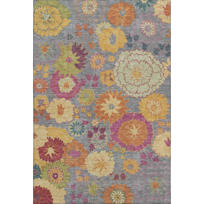 Premium Machine Washable Mayfield Floral Rug