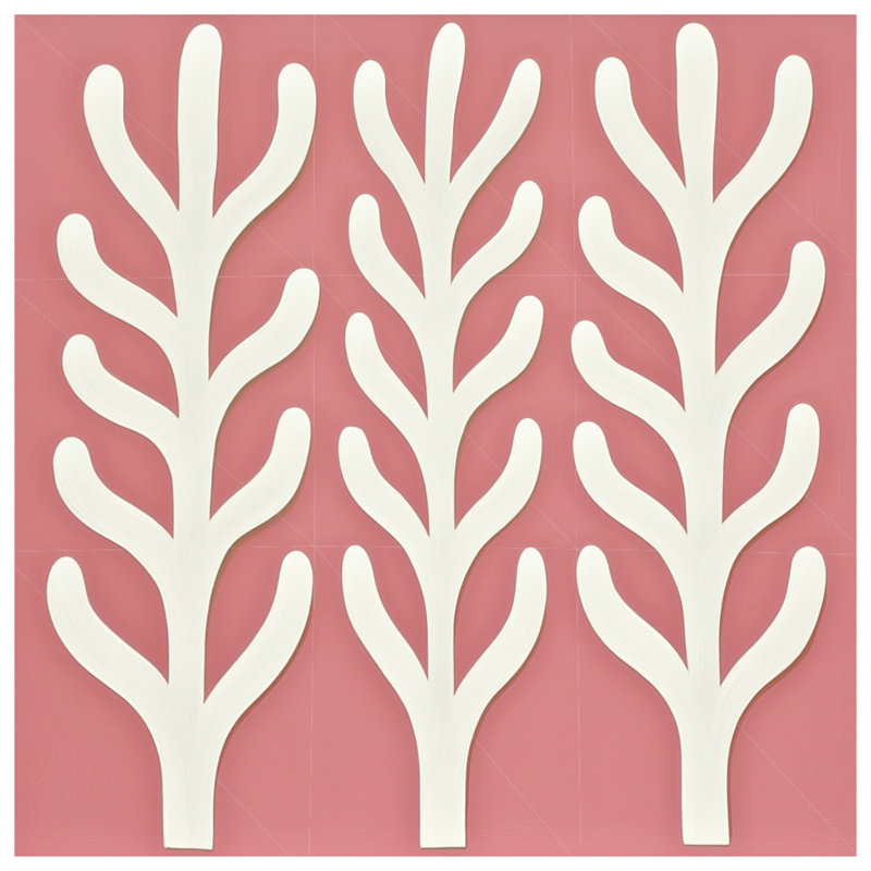 Housse de couette à motif abstrait Botanical Bedding, Housse de couette pour lit simple, Rose abstrait