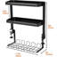 Tablette à pince avec rallonge de bureau avec plateau de gestion des câbles, range-fil réglable sous le bureau et tablette de rangement pour le bureau et la maison