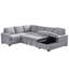 Canapé modulaire rembourré 4 pièces avec causeuse et rangement Griffin-110990161