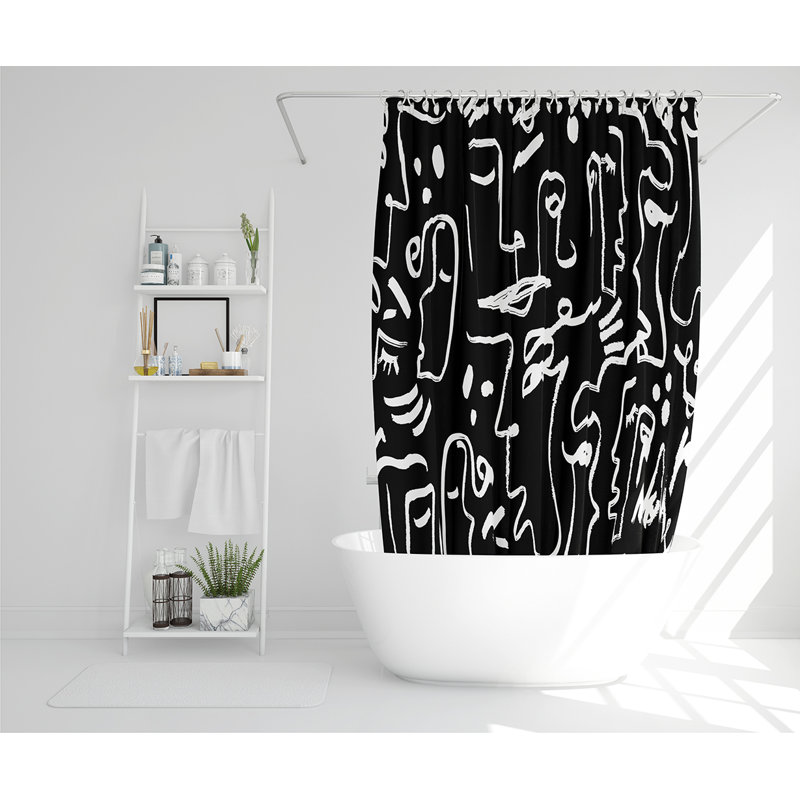 Elizet Polyester Shower Curtain