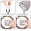 Ensemble de lampe de table 16,7 "transparent