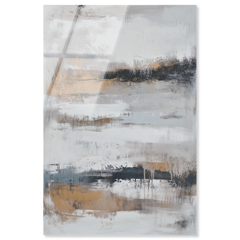 «Stratified Silence I», reproduction d'art acrylique par Art Remedy, H 45 po x l 30 po