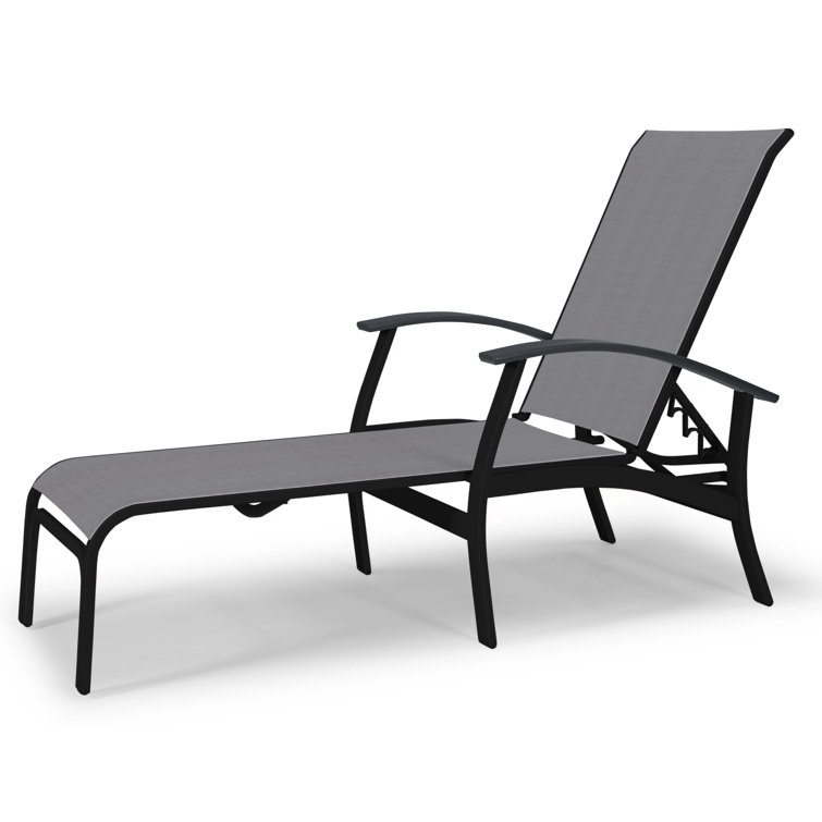 Askar Outdoor Rust-Resistant Metal Chaise Lounge