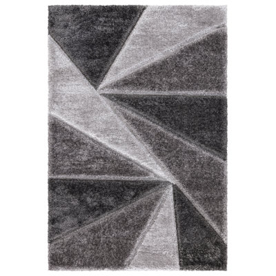 Todi Rug Carpet Runner Mat Rectangle Geometric Shaggy Indoor / Outdoor Washable Area Rug