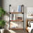 Industrial Pipe Shelves Wall Shelving Rustic Wood Shelf Storage Shelves 3 Tiers Wall Mount Pipe Design DIY Shelf Retro Wall Shelving (Black, 24" L)