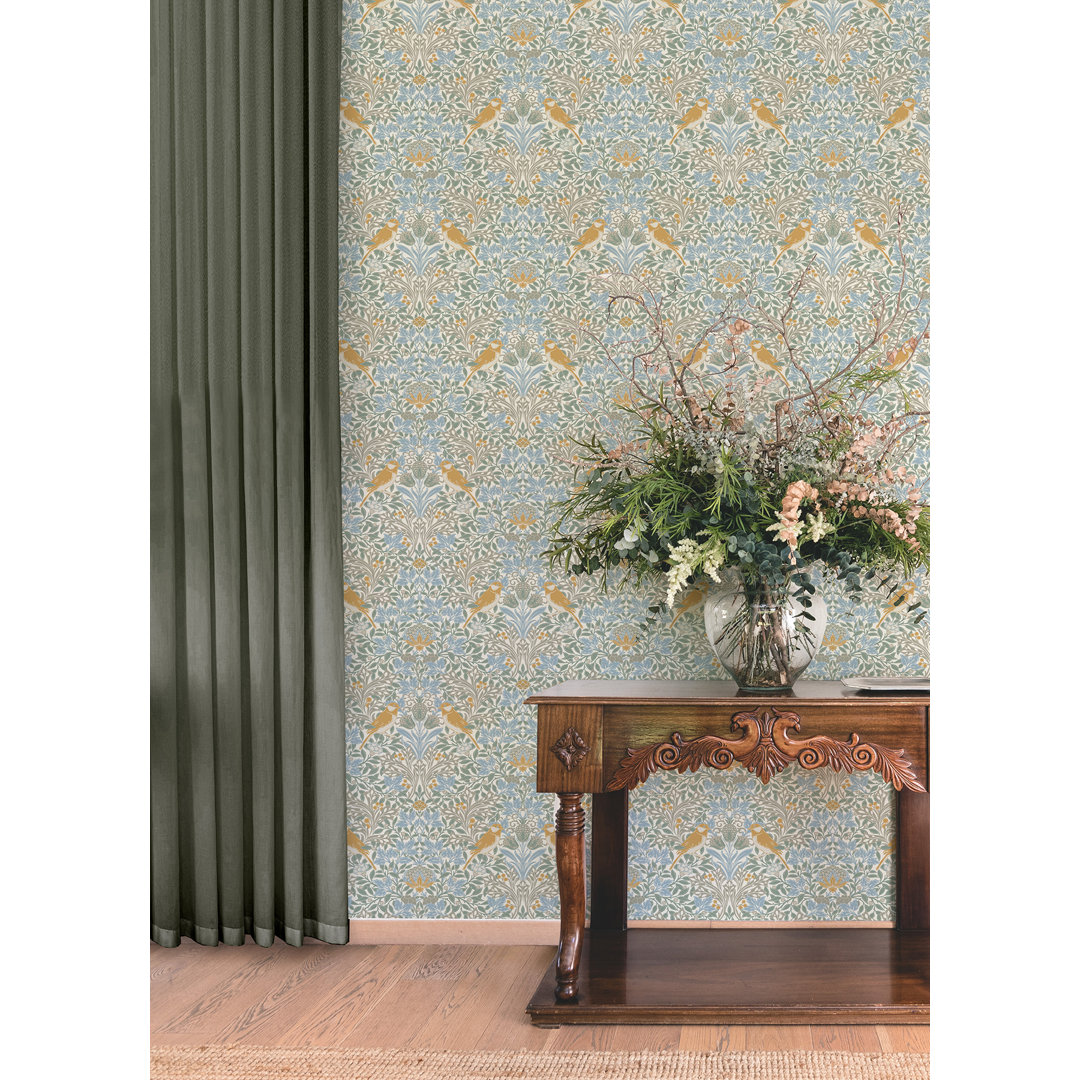 Garden Aviary Peel and Stick Wallpaper Room Mates