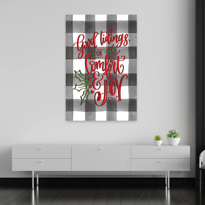 Good Tidings Of Comfort Joy, art contemporain abstrait, H 60 po x l 40 po