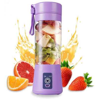 Portable Blenders  Individual Juicer For Shakes   Fruit Juicer USB Rechargeable With 6 Blades  Handheld Blenders For Sports Travel And Outdoors