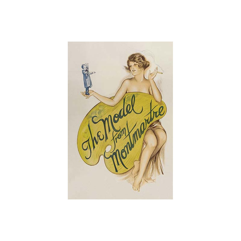 « the model from montmartre », affiche rétro