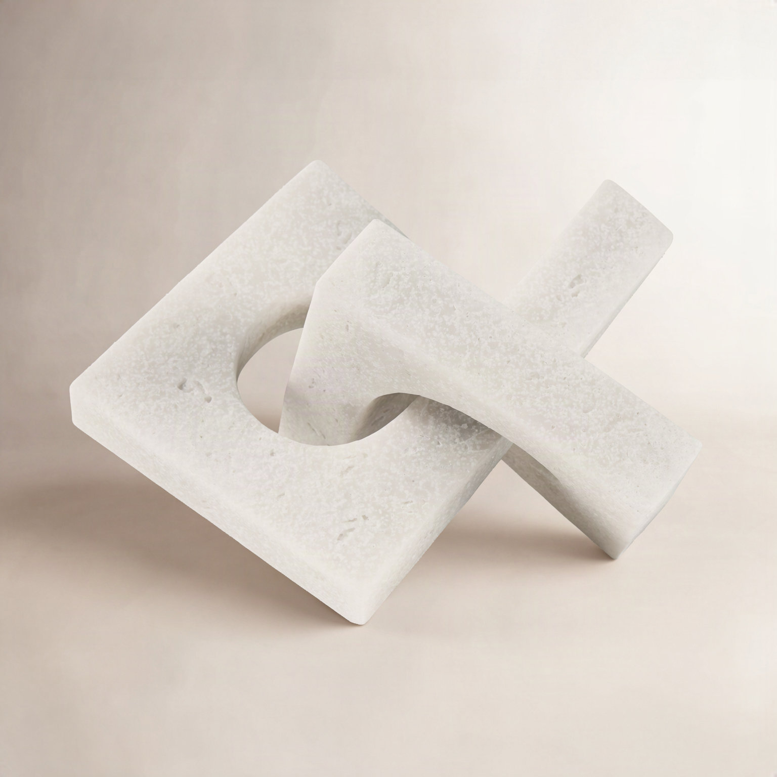 Arvis Sculpture, 4.53" H x 7.28" W x 6.85" D, White