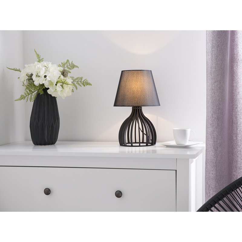Cotswald Wood Table Lamp, Black