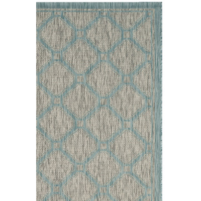 Tapis d'intérieur / extérieur à motif géométrique Millbourne Performance