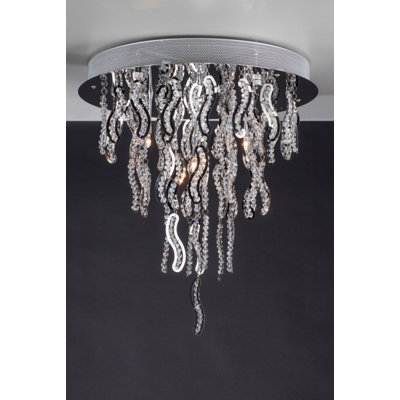 Ebenezer Crystal Flush Mount