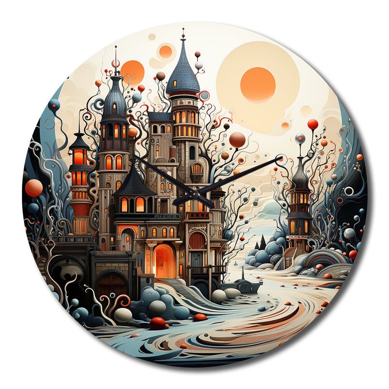 Horloge murale Dreamy Castle II, Grand