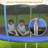 Babevy Round Backyard Trampoline with Safety Enclosure