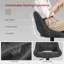 Swivel Upholstered Bar Stool with Iron Frame-1656341128-1656341143