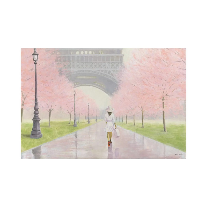 Printemps A Paris I by Marco Fabiano - Wrapped Canvas Painting, 20.32 cm H x 30.48 cm W
