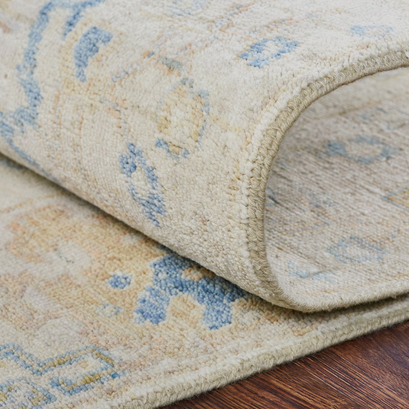 Galena Hand Knotted Wool Oriental Area Rug, Rectangle 6' x 9'