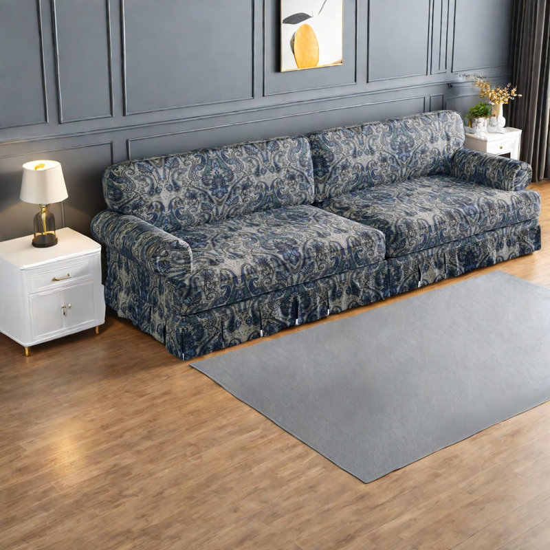 Canapés confortables à 4 places, tissu Oxford, style Mid-Century, maison et bureau