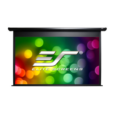 Spectrum Series 128” diag. 16:10 electric wall/ceiling projection screen with black casing.