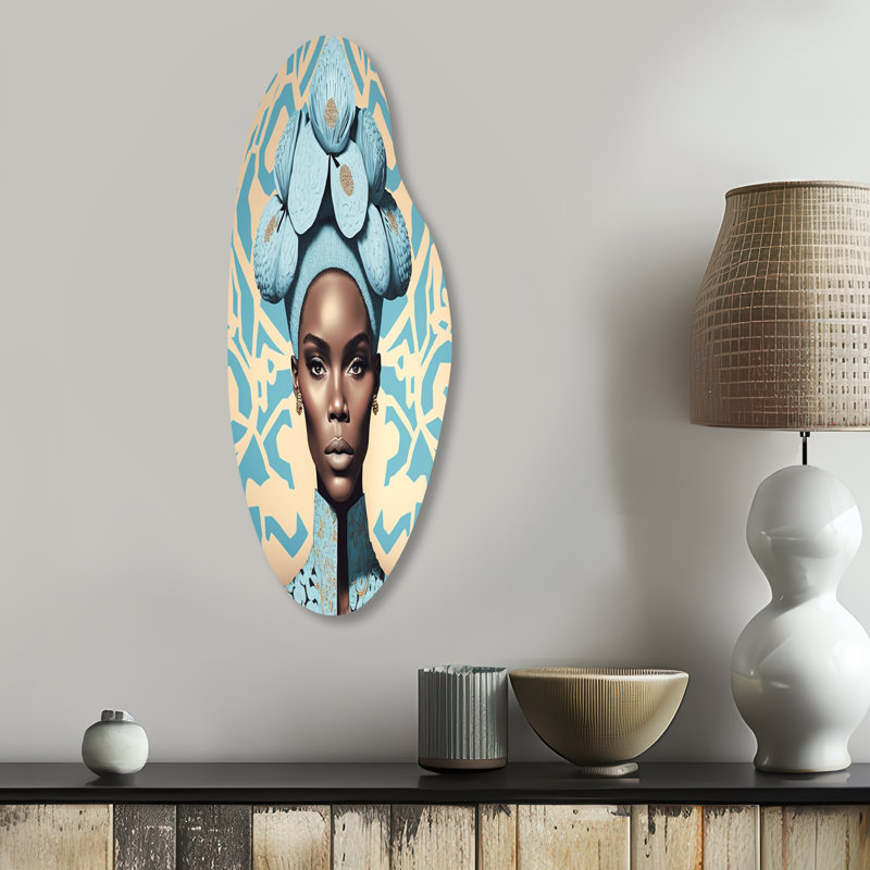 Art mural rétro asymétrique en métal, H 30 po x l 11 po