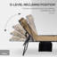 Chaise longue pliante 2 pièces Outsunny avec dossier inclinable à 5 niveaux-1253563795