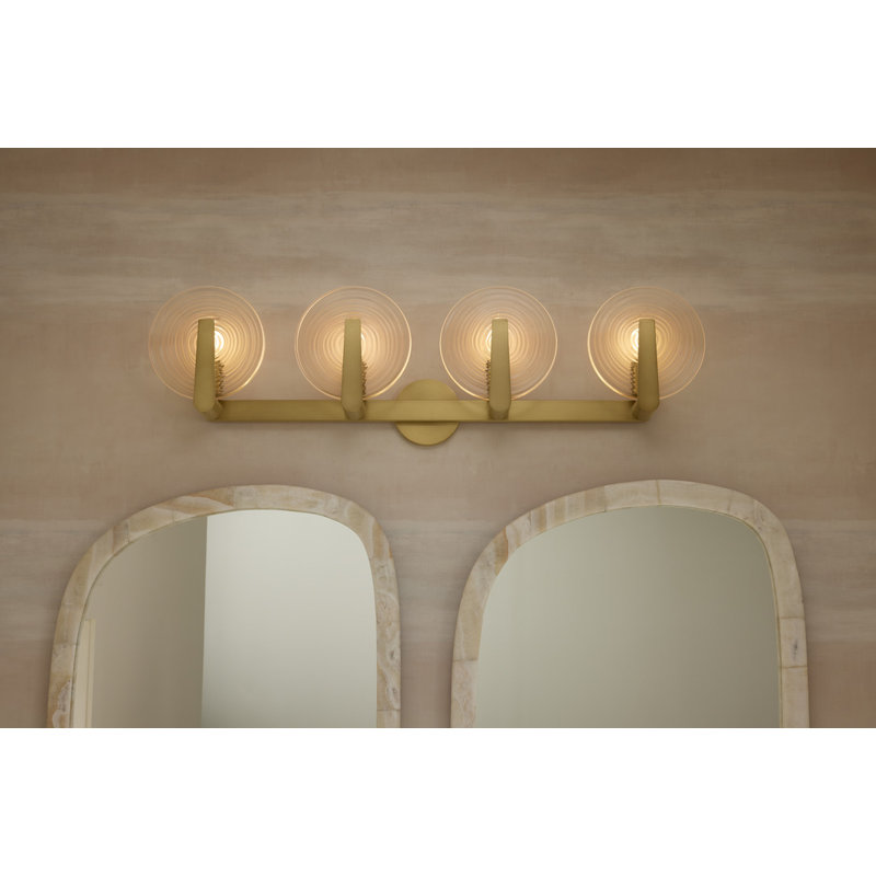Hint Four-Light Sconce, Brushed Brass