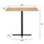 Plateau de table rectangulaire en bois massif avec base en X-1832549398-1832549396-1832549401