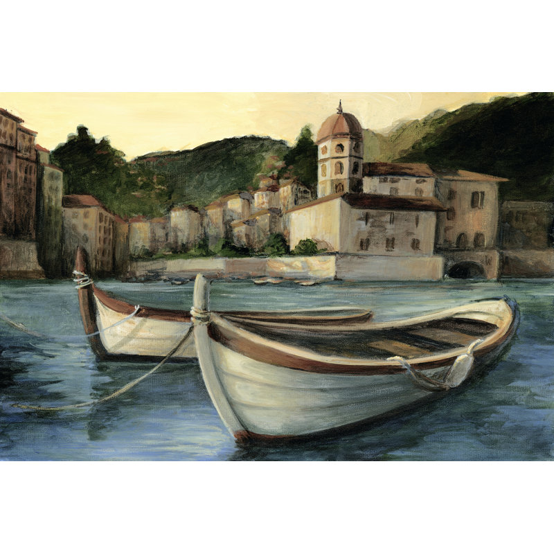 Mediterranean Harbor I by Ethan Harper - Wrapped Canvas Print, 51cm H x 76cm W x 3.8cm D