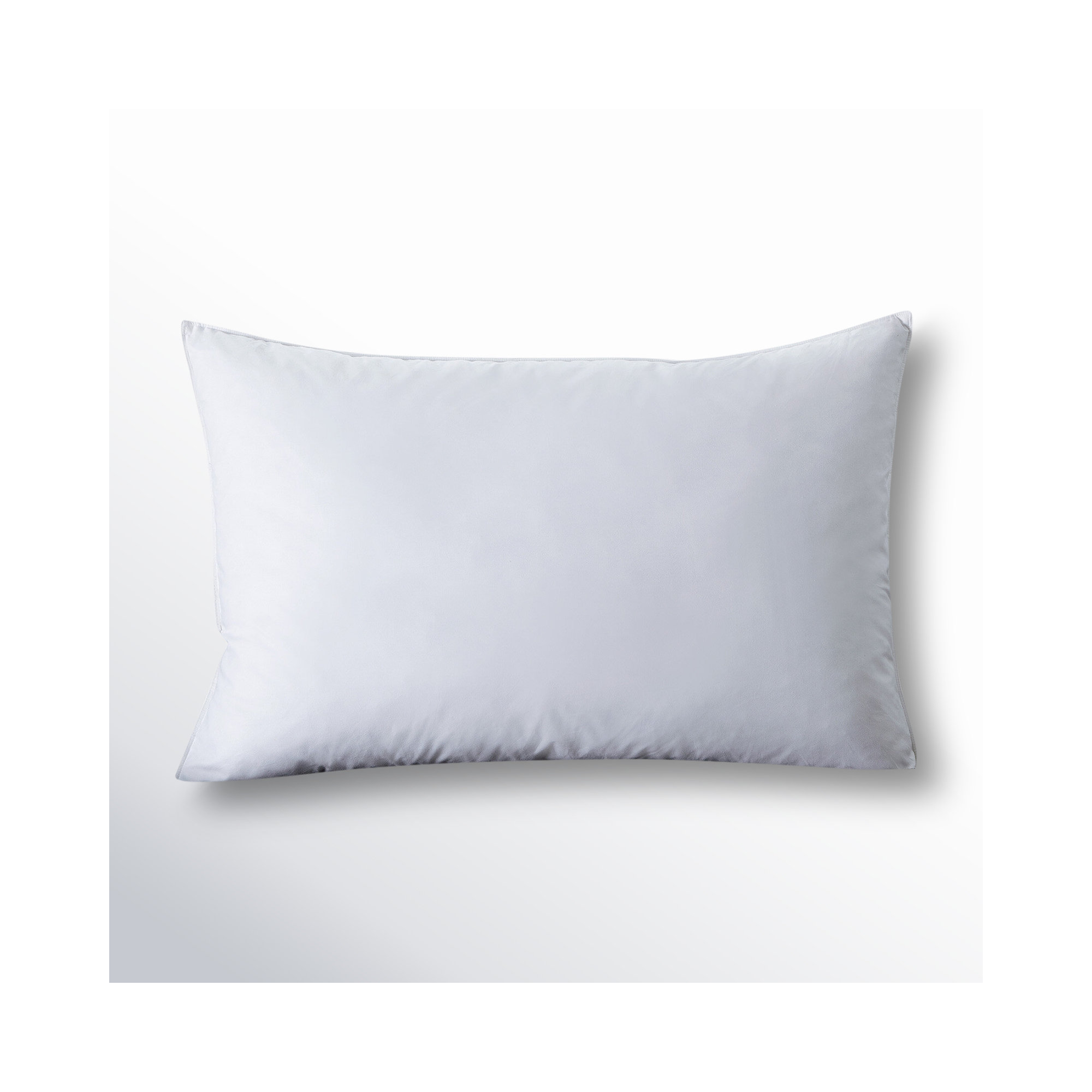 Goose Feather Plush Support Pillow - 100% Cotton Shell, Soft Yet Supportive, King