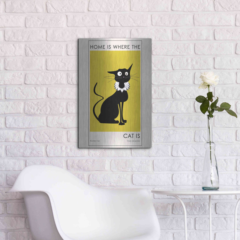 «Home Is Where The Cat Is» par Ayse, H 24 po x l 16 po
