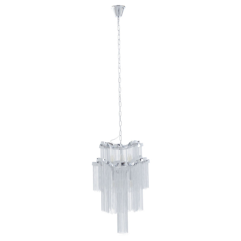 Crick 6 - Light Silver Cluster Pendant
