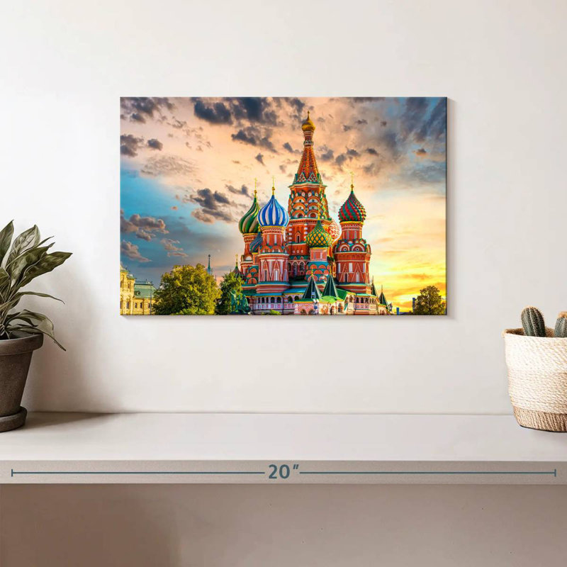 Cathédrale Saint-Basile de Moscou, H 8 po x l 12 po