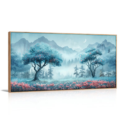 Ensemble de 1 tableau sur toile « Forêt mystique »